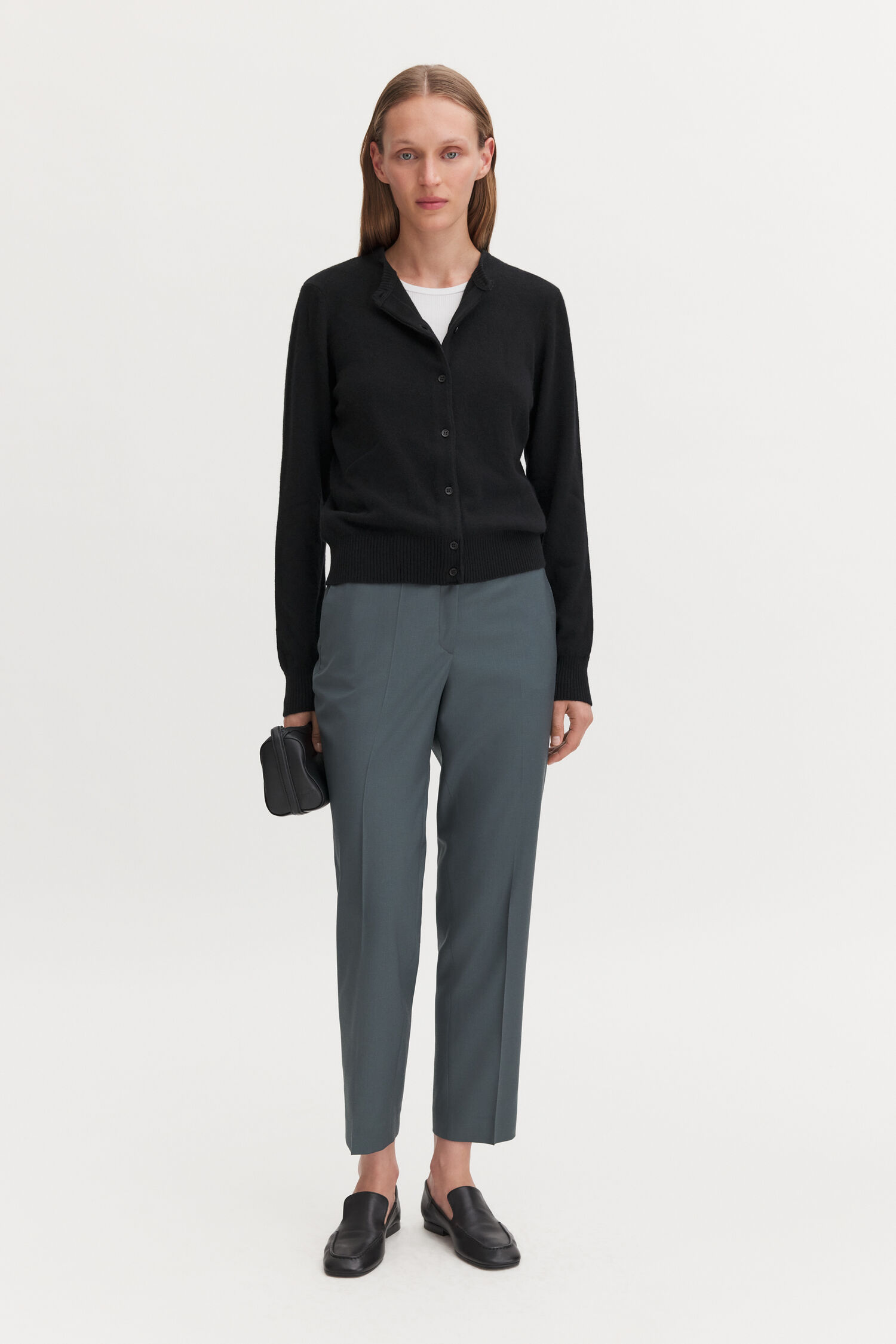 Emma Cropped Cool Wool Trousers